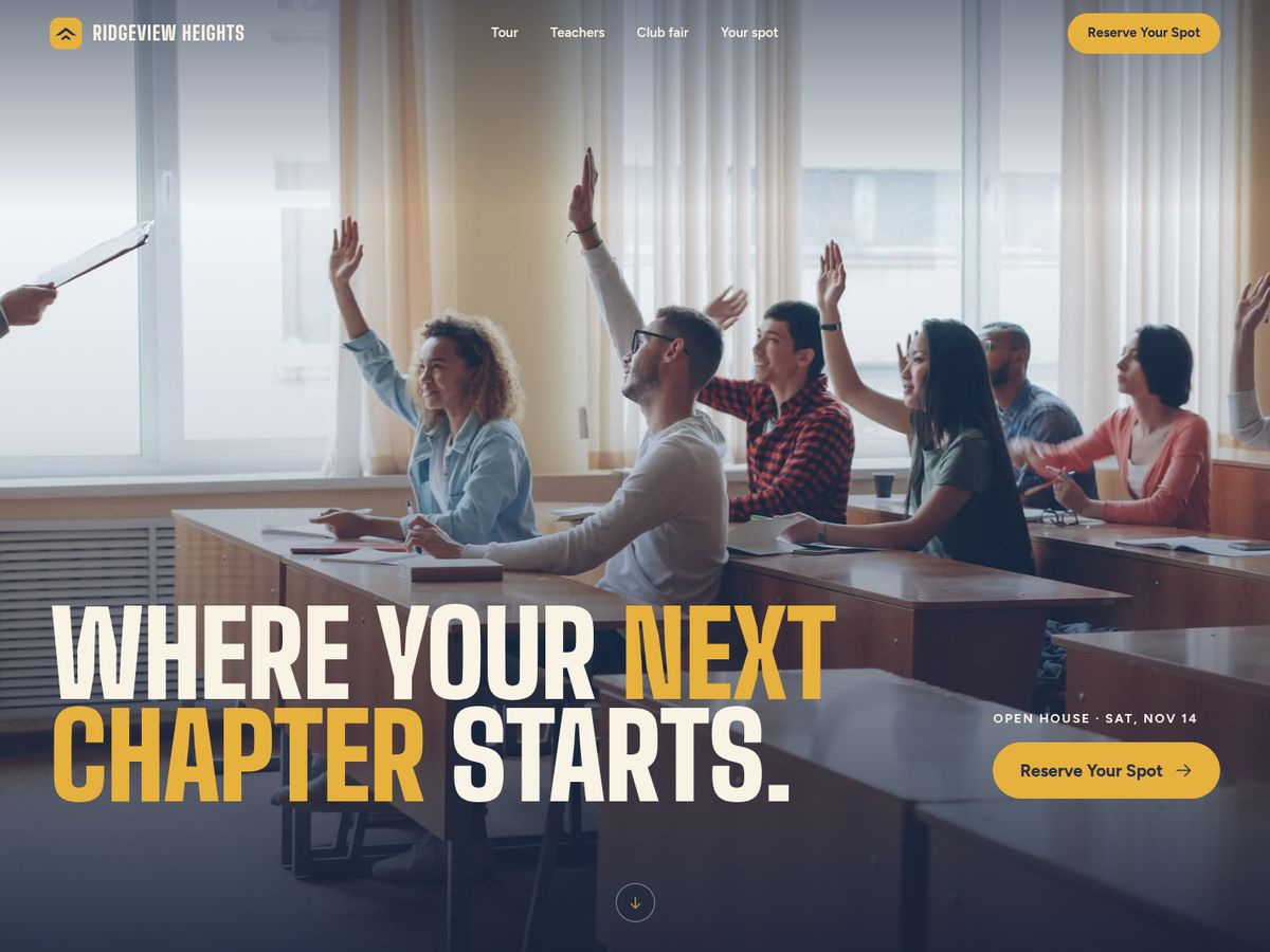 Ridgeview Heights demo website